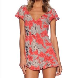 For Love & Lemons Mai Tai Floral Romper - Size XS